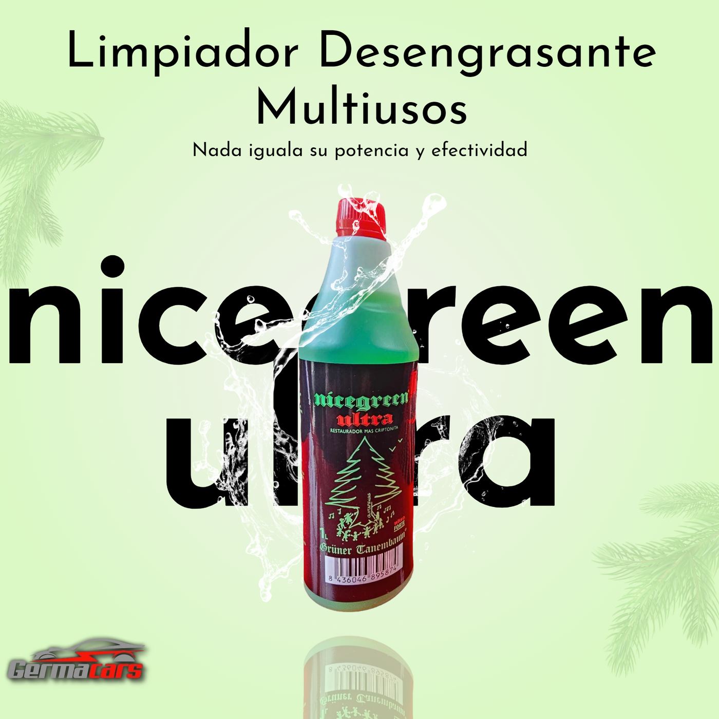 Limpiamos con Nice Green Ultra para que veáis cómo limpia. Aunque creo